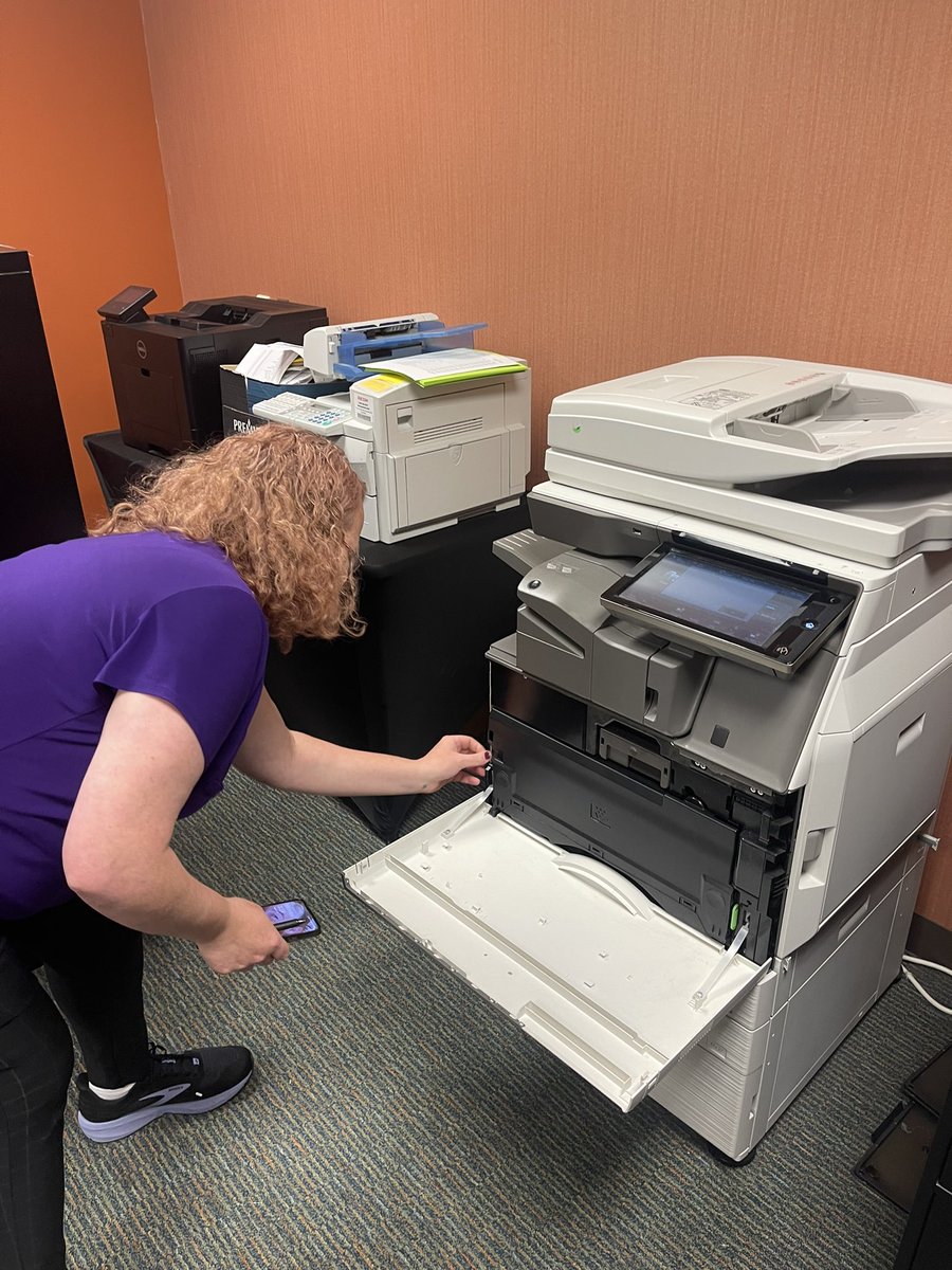 karaxepstein's tweet photo. Copy machine jams are the worst. Luckily, our new teachers are prepared! #BrennanNTA22 https://t.co/u15t7Tmz0x