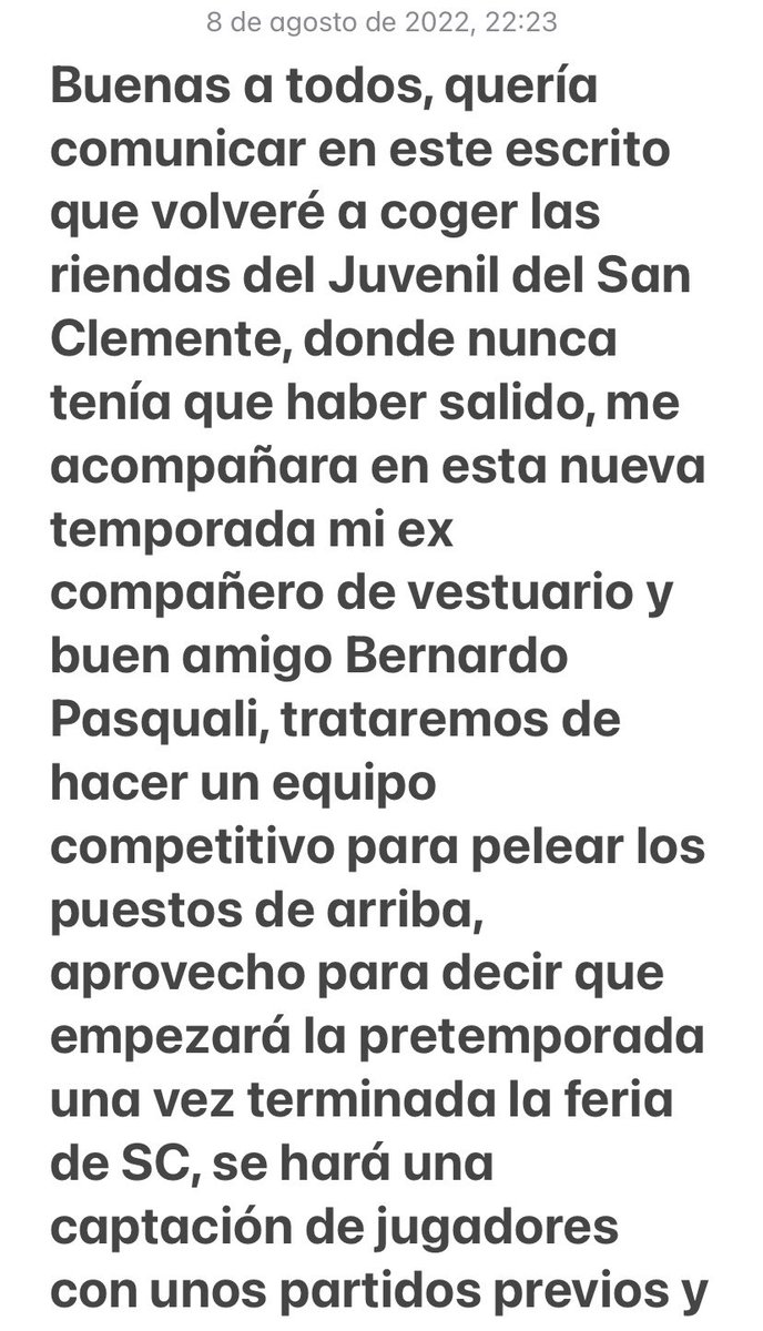 EMFADSanClemen1's tweet photo. Estamos de vuelta 🤜🏻🤛🏻 https://t.co/3ZrMxiYUey