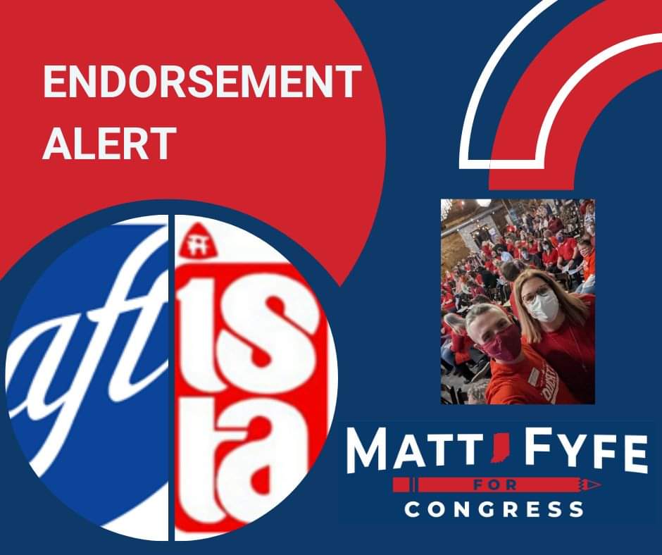 Matt Fyfe (@hoosiers4fyfe) on Twitter photo Want an educator voice in DC? Want better education policy? Vote for Matt November 8th.
Thank you to <a href="/AFTIndiana/">AFT INDIANA</a> and <a href="/ISTAmembers/">Indiana State Teachers Association (ISTA)</a> for endorsing this campaign!
Share and follow! Together we can create a better world for all our students! Want an educator voice in DC? Want better education policy? Vote for Matt November 8th.
Thank you to <a href="/AFTIndiana/">AFT INDIANA</a> and <a href="/ISTAmembers/">Indiana State Teachers Association (ISTA)</a> for endorsing this campaign!
Share and follow! Together we can create a better world for all our students!