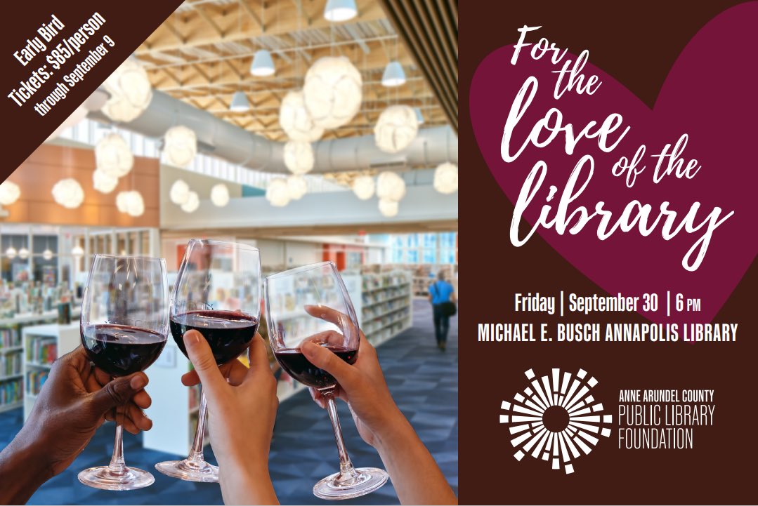 📚Who loves the library?! Come celebrate and help raise funds for ⁦<a href="/aacpl/">aacpl</a>⁩ . Tickets are on sale now. aacpl.net/foundation/lov…