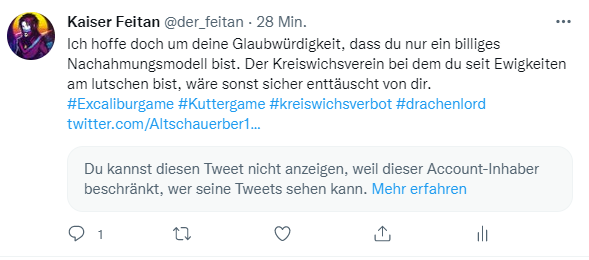der_feitan's tweet photo. Bild 1: Maske enttarnt
Bild 2: Maske löscht Beitrag
Bild 3: Maske blockiert mich HAHAHA
Hey #drachengame Reactor Dullis, der Typ hier will uns alle verarschen LIEPE und so
#Kreiswichsverbot #Kuttergame #udoultras #Maskenshow https://t.co/RDUXwqbmRC