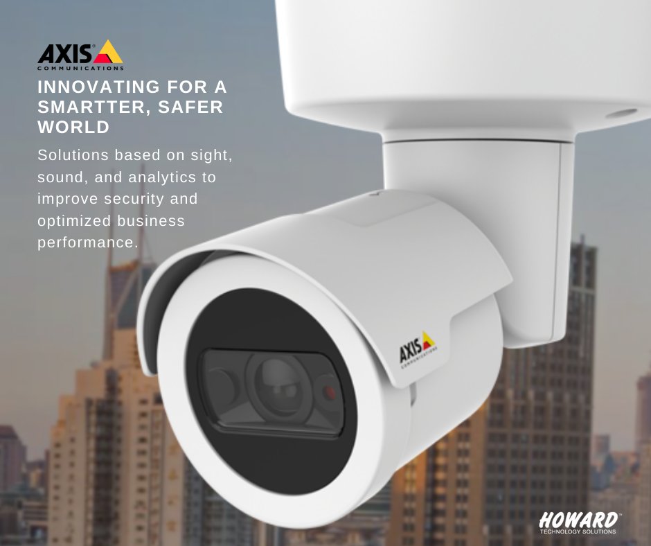 Protect yourself with full-spectrum security solutions from Axis Communications—smart solutions based on sight, sound, and analytics. Axis secur... bit.ly/3wJtbOm #You #Need #IT #We #Do #IT #Howard #Technology #Solutions #Cutting #Edge #Experience #The #Howard #Advantage