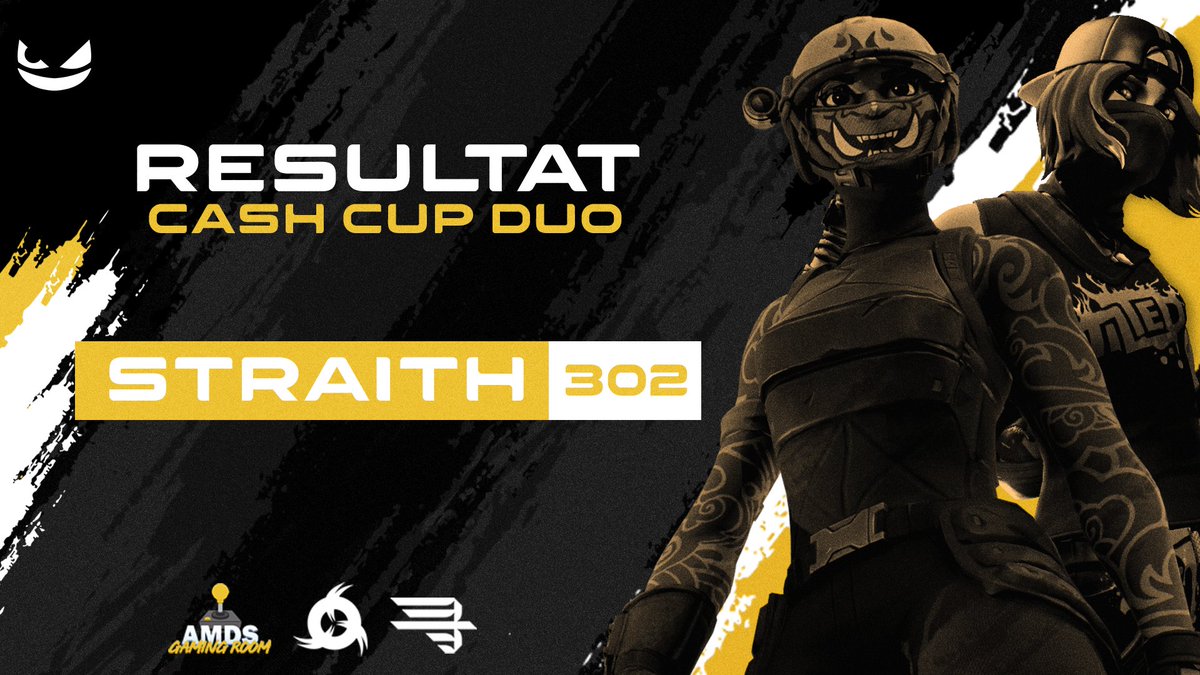 .<a href="/StraithFN/">Straith</a> &amp; @/Launcherrftn clôturent cette journée de Cash Cup Duo avec un total de 127 points !

Malheureusement ça ne suffira pas pour la qual mais ils restent tout de même sur un beau Top 302 ⛏️

#Get2Mask 🎭