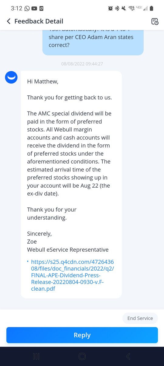 prophic32's tweet photo. @questforthreeLA  @GFYM2022 
I'll pin the doc in a second but it says ape is .01 dividend. https://t.co/TfWvAX0ynm