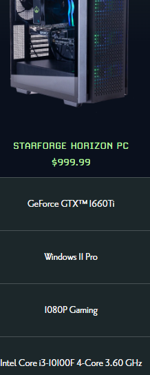 koekoenoet's tweet photo. @OTKnetwork @StarforgePCs @MoistCr1TiKaL 1000$ for a i3 lol this company is not looking good rn https://t.co/632DiSqE4q