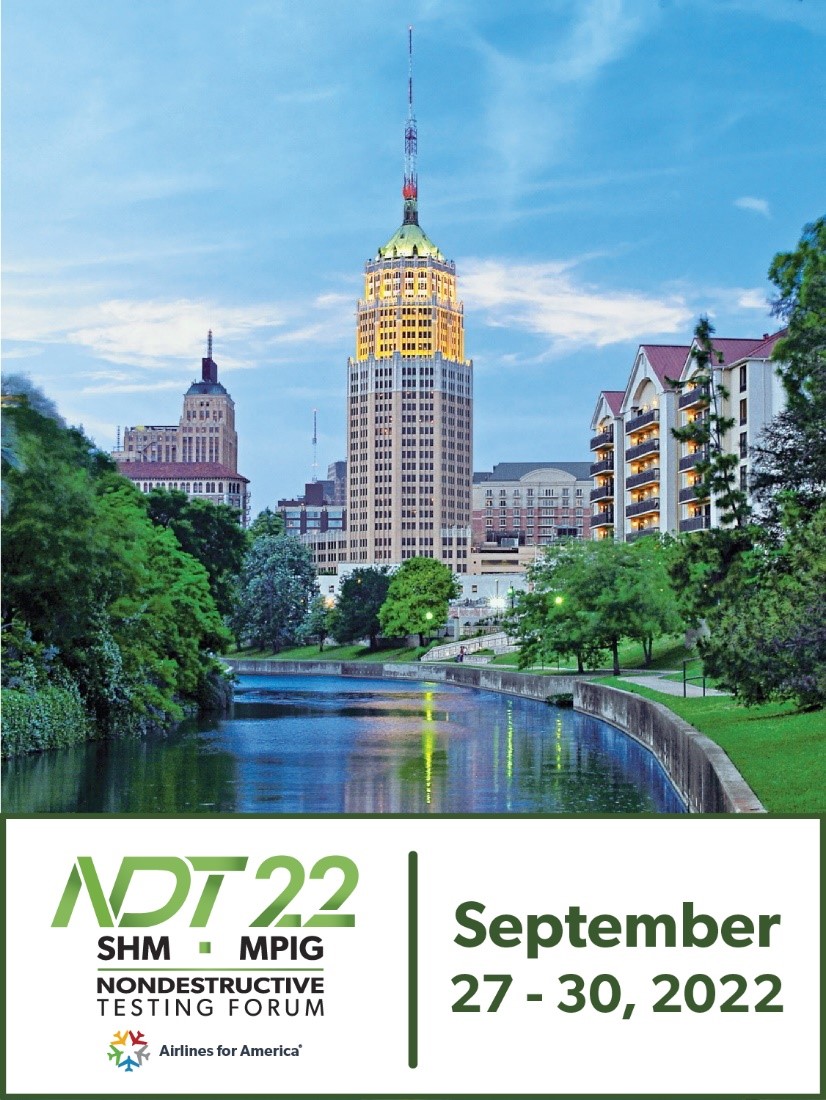AirlinesDotOrg's tweet image. The 63rd annual A4A Nondestructive Testing (NDT) Forum is happening September 27-30 at the Hyatt Regency in San Antonio, Texas. Join us to discuss current trends, issues and successes in NDT methodologies! Check out the agenda: bit.ly/3SnRJoQ