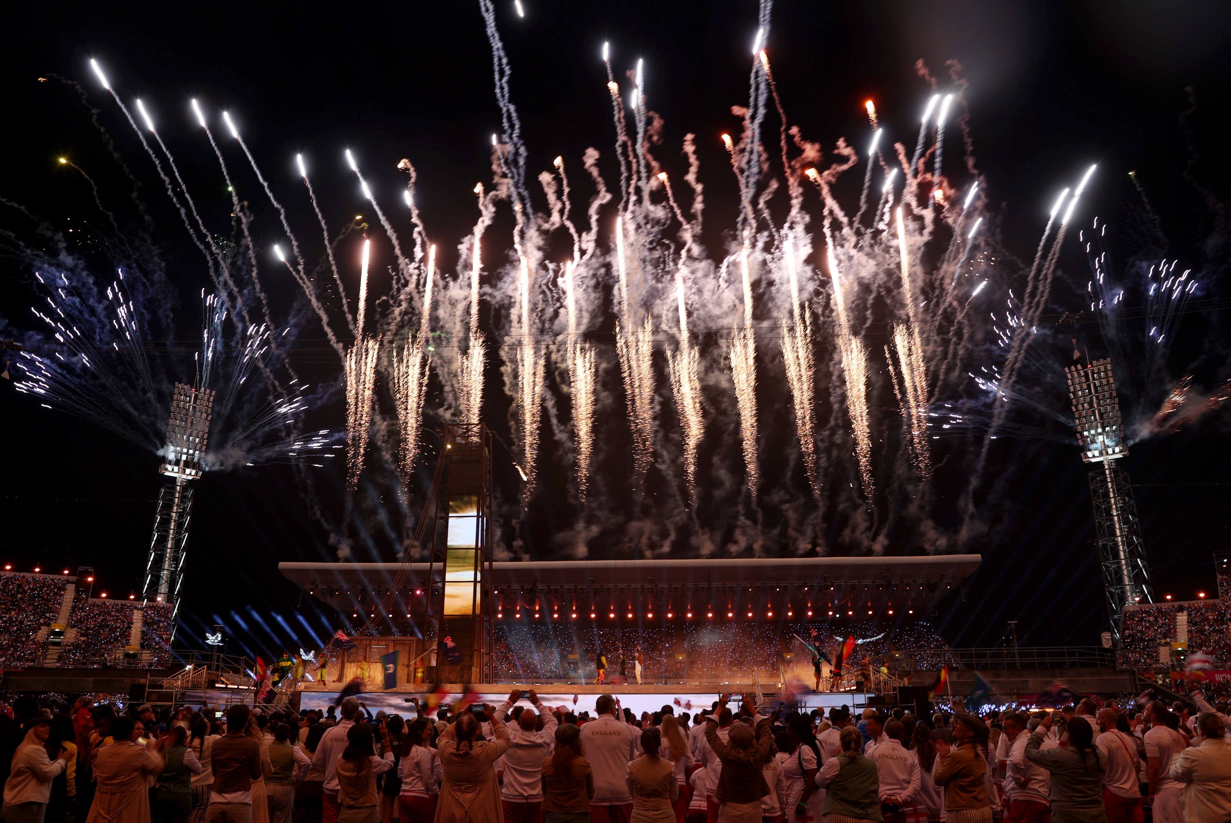 Fireworks over Alexander Stadium