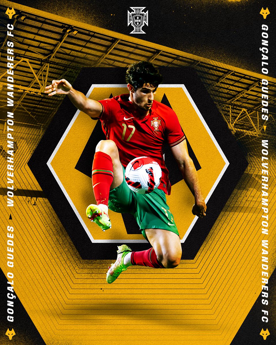 Beware the 𝗪𝗼𝗹𝗳 𝗣𝗮𝗰𝗸. 🐺🇵🇹 Good luck at <a href="/Wolves/">Wolves</a>, Gonçalo Guedes! 🫡 

<a href="/gguedesoficial/">Gonçalo Guedes</a> | #VamosComTudo | #TeamPortugal