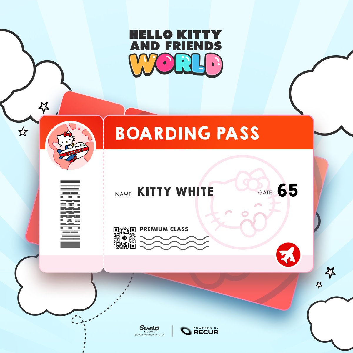 The airport is buzzing with excitement for #HelloKittyandFriendsNFT 🤩 Lucky for you, we're giving out 1️⃣5️⃣ Boarding Passes that upgrade you to first class! ✈️ That means a 🆓 NFT just for you! 🤗 Just: 🎀 LIKE & RT 🎀 FOLLOW @RecurForever 🎀 Tag your friends in the comments