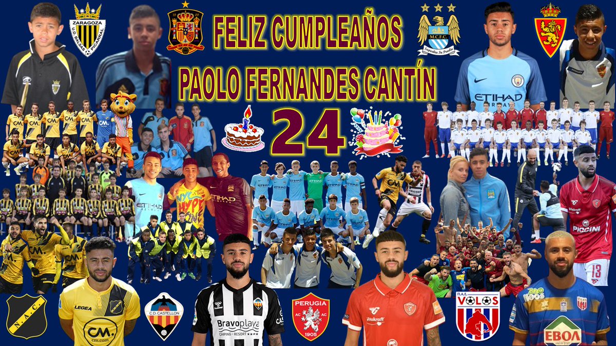 ¡¡ FELIZ CUMPLEAÑOS <a href="/PaoloFernandes_/">Paolo Fernandes</a> !!
Martes 09 de Agosto
Muchas Felicidades en Tu 24º Cumpleaños, con nuestros mejores deseos, para que puedas conseguir todos los objetivos que te marques.
Que pases un Fantástico dia.
Un fuerte abrazo.
<a href="/fcvolos/">VOLOS FC</a>