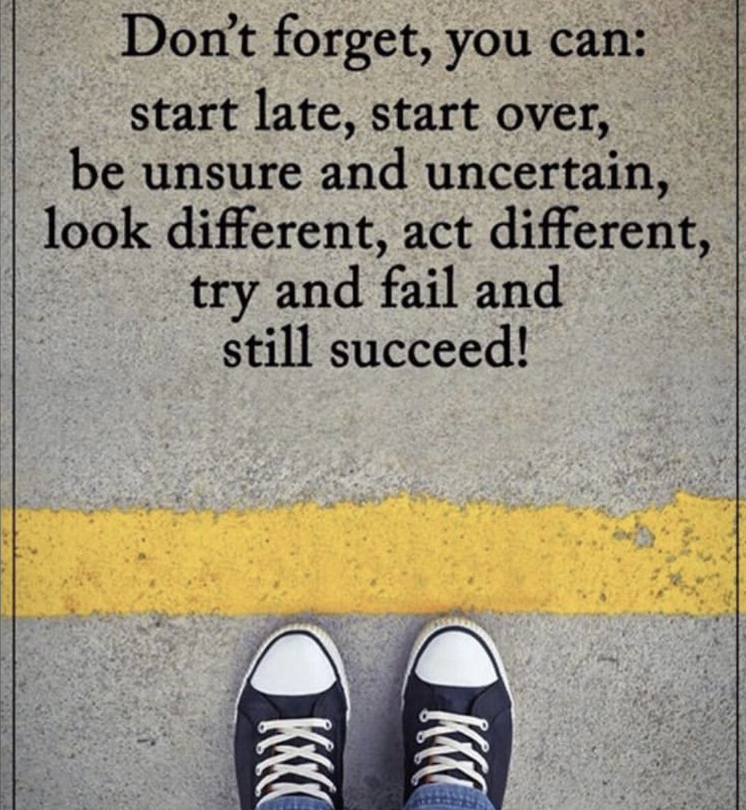 Don’t forget…it’s never too late.