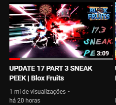 hora da atualização do blox fruits update 20 #roblox #bloxfruits