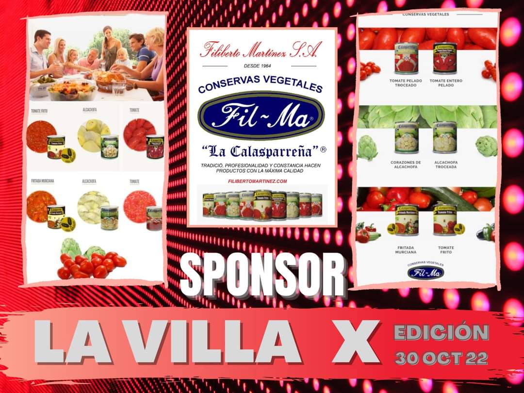 cdfilippedes's tweet photo. BOLSA DEL CORREDOR/A

Os presentamos Conservas Vegetales Fil - Ma "La Calasparreña". SPONSOR de LA VILLA 2022 GP MARÍN GIMÉNEZ. 

https://t.co/yBYyrVAkvB
filma@filmasa.com
Teléfono: +34 968 720 178

Muchísimas gracias por apostar por LA VILLA G.P. MARÍN GIMÉNEZ. https://t.co/6hdpGVpGfO