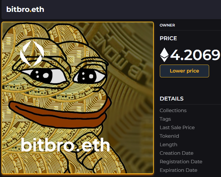 Listed on ens.vision bitbro.eth ens.vision/name/bitbro #ens #ensvision