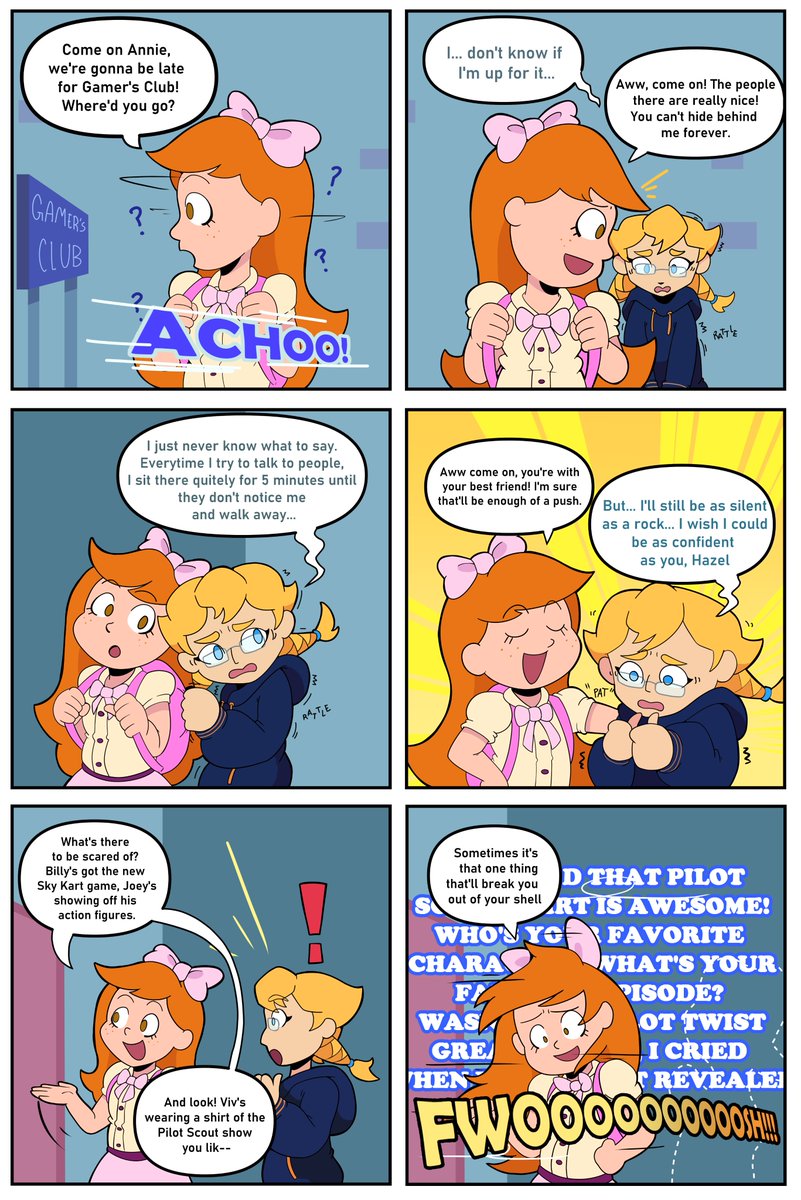 Can't Buy Happiness Comic #4: Social Woes (AKA: Hazel and Annie being relatable besties)

RTs Appreciated! 

#CantBuyHappiness #webcomic #oc 