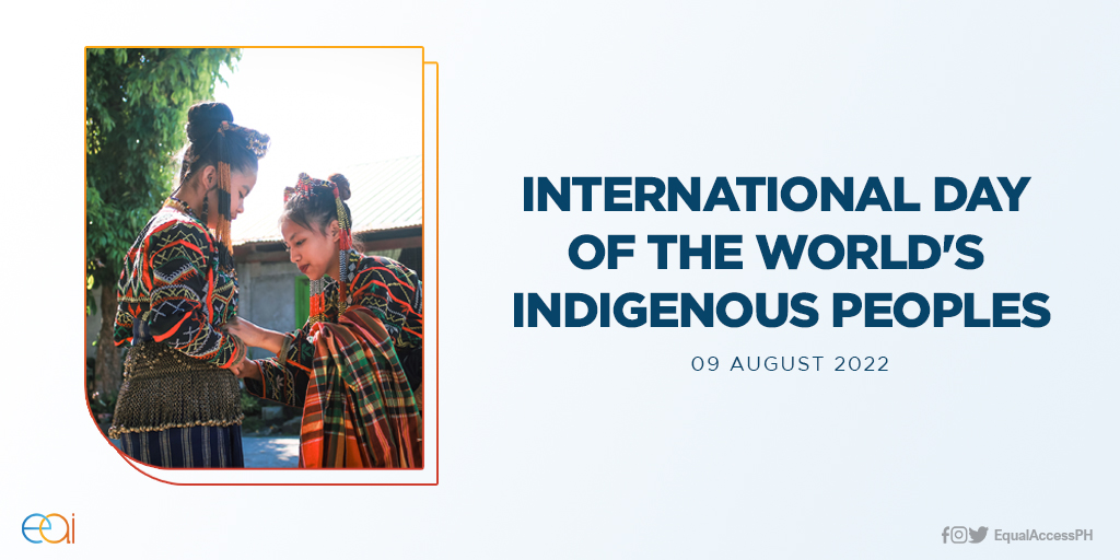 EAI Philippines is one with the indigenous communities all over the world in the celebration of this year’s International Day of the World's Indigenous Peoples.

On this day, may we preserve and celebrate our diverse cultures like our brave heroines. 

#OURmindaNOW
#EqualAccessPH