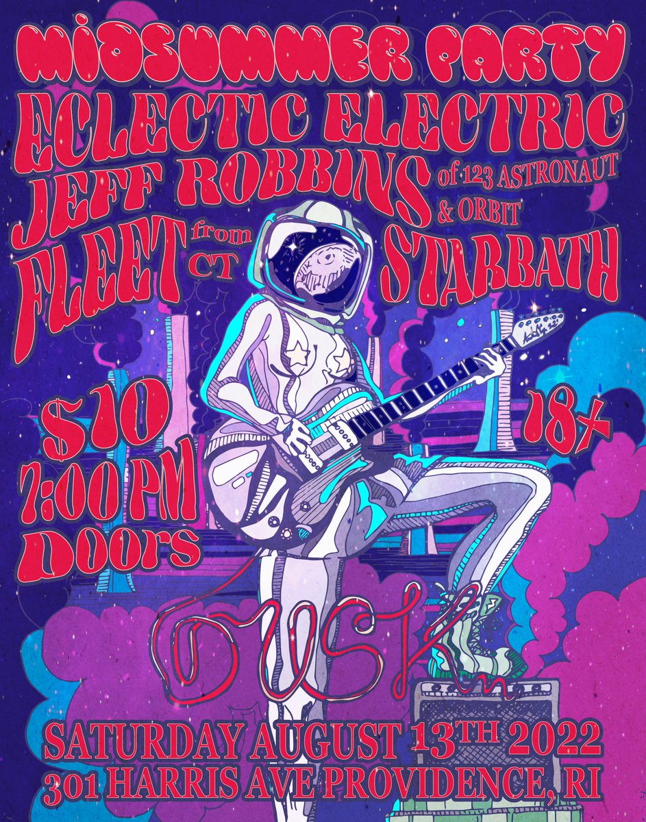 StarBathBand's tweet photo. We are super stoked to be playing with all these groovy people on Saturday @dusk_providence it's going to be amazing to get to hang out with @eclecticelectrictheband @123astronaut
and Fleet (Coming all the way from CT!)
https://t.co/Al6cBqCvOA

#livemusic #providence #rockmusic https://t.co/8neEMlgGME