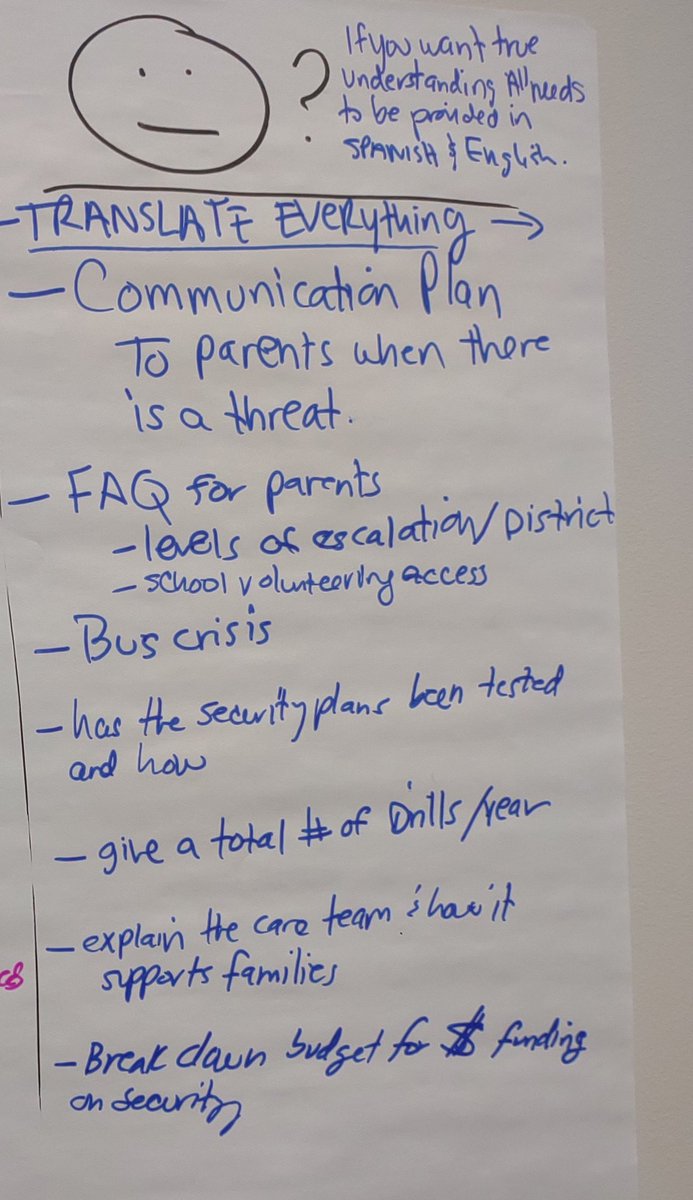 maribelg's tweet photo. Safety is on our mind. 1st time parents are invited to join the conversation in this district committee. #communication is fundamental for true understanding and collaboration between all stakeholders. #inclusionforall #bilingual #noentiendo #mindshifted #msed @SA_MindshiftED https://t.co/aSQPDdKOy1