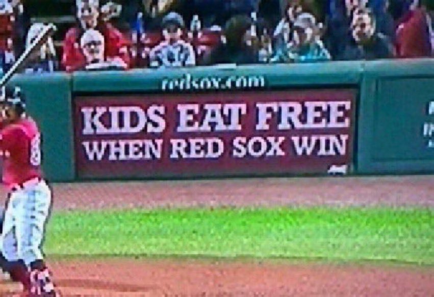 Thomas_Carrieri's tweet image. The good news about this season is the Red Sox are single handedly ending childhood obesity. Bravo 👏