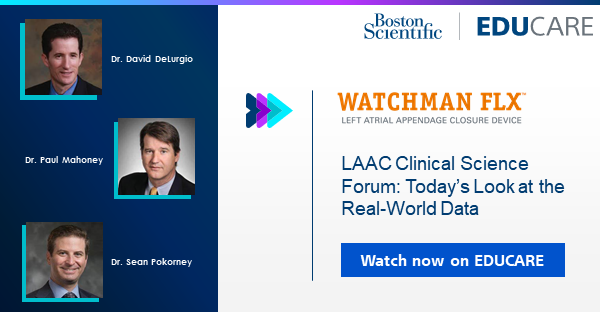 BostonSci Cardiology (@bsccardiology) on Twitter photo New on EDUCARE: Hear from Drs. <a href="/DavidBDeLurgio/">David DeLurgio</a>, <a href="/PaulMahoneyMD/">Paul Mahoney</a>, and <a href="/sean_pokorney/">Sean Pokorney</a> on the most recent and largest real-world data release by the ACC NCDR #LAAO Registry. Watch on-demand: bit.ly/3dbG0tA
#LAAC #MedEd New on EDUCARE: Hear from Drs. <a href="/DavidBDeLurgio/">David DeLurgio</a>, <a href="/PaulMahoneyMD/">Paul Mahoney</a>, and <a href="/sean_pokorney/">Sean Pokorney</a> on the most recent and largest real-world data release by the ACC NCDR #LAAO Registry. Watch on-demand: bit.ly/3dbG0tA
#LAAC #MedEd