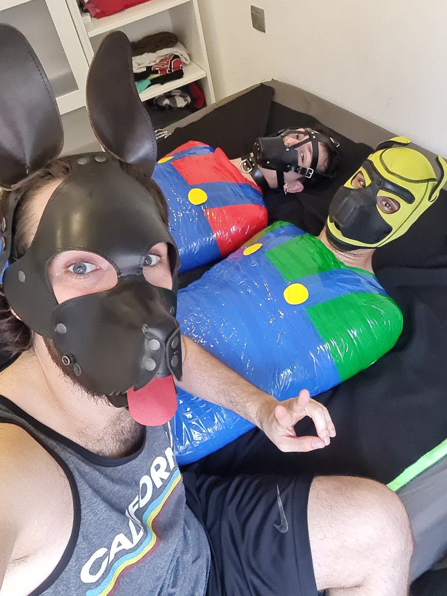 puppy_simba's tweet photo. He atrapado a Mario y Luigi 🔴⭐🟢 ••••• I have caught Mario and Luigi 🔴⭐🟢

@Kink_Ozma @pupUriah
#momificacion #mummy #puppy #kinkypup #kink #kinkgay https://t.co/1Kxv4WcXuj