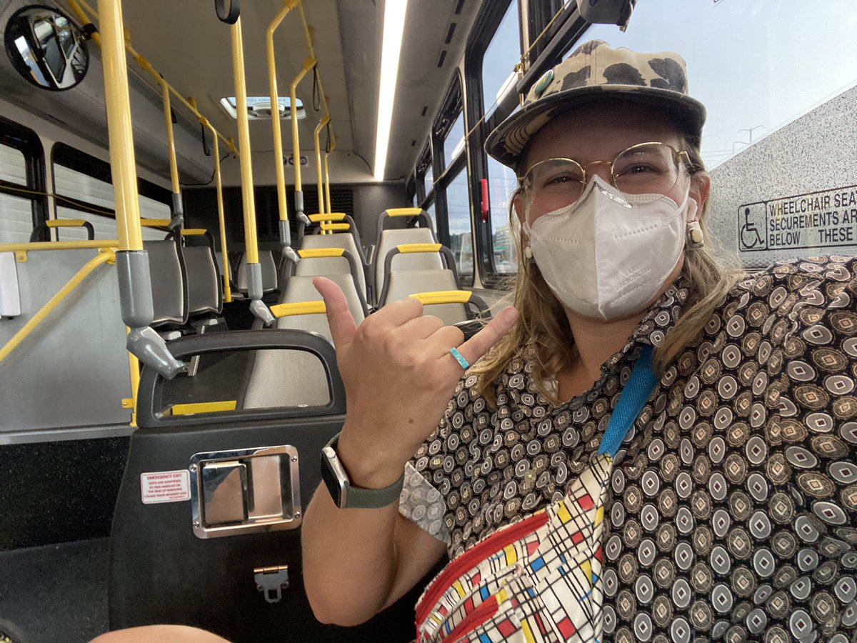 L_MillerBrooks's tweet photo. The only way to go to @ladygaga is in #style. And nothings hotter than #publictransit. S/o @wmata + @DASHBus for helping me rock my #patternclashing. Hottest look so far โ the fully packed #7000series green line to branch avenue from lenfant ๐๐ #bustrainbike #fasteasyaffordable https://t.co/SOCva2bWmQ