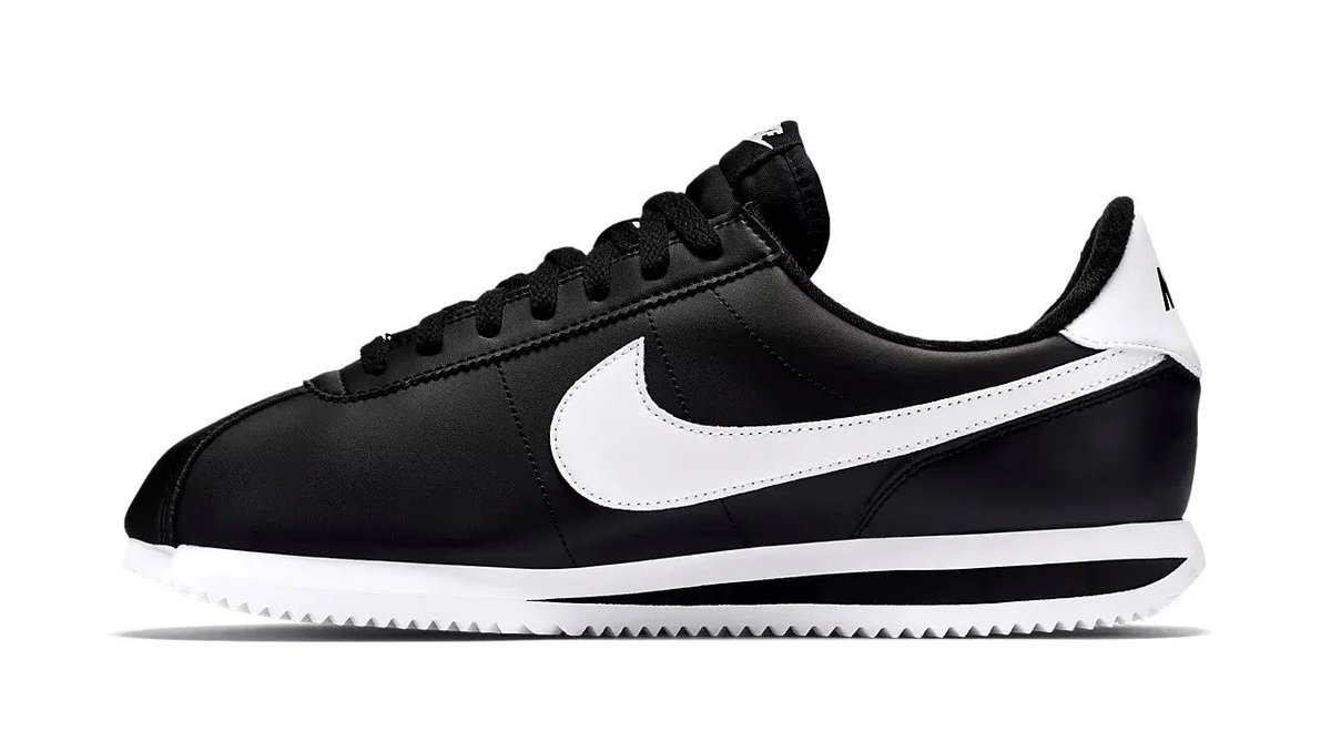 🐕 Big deals! Nike Cortez Basic Leather Black/Metallic Silver/White only at $143.35 on bandanafever.com/product/nike-c… Hurry. #bandanastyle #supremelv