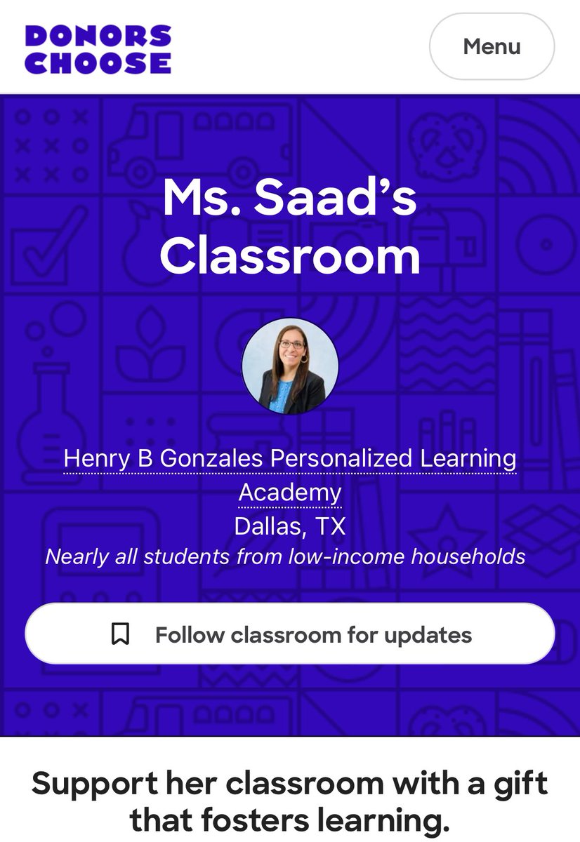 gabulosa's tweet photo. Please share my project! https://t.co/fhq4Gse1xv Starting tomorrow at 7am, every donation to every Donor Choose project  will be matched 50% of every donation to every project. Bill Gates will boost every  gift.
THANK YOU FOR YOUR GENEROSITY! @DonorsChoose https://t.co/XzU37FWoJe