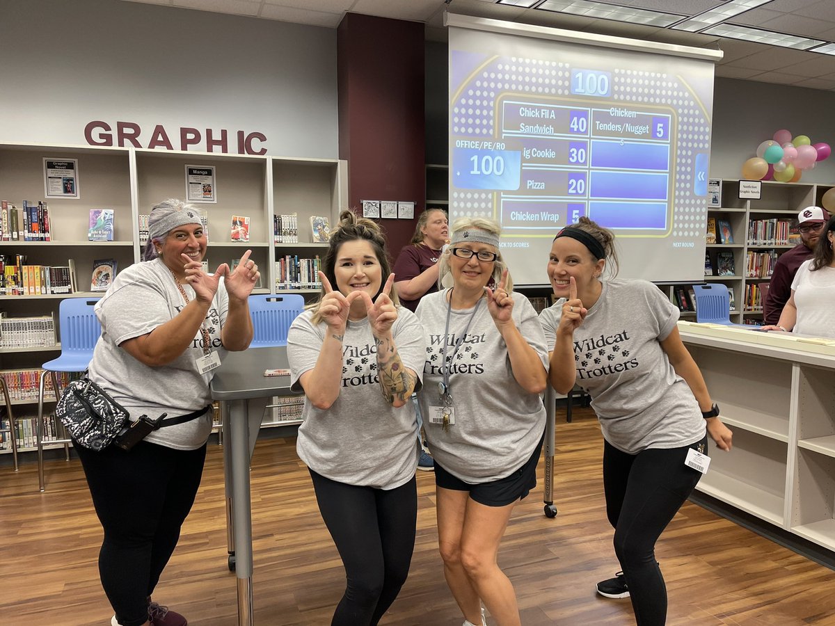 Christibt19's tweet photo. The survey says…Wildcat Trotters know what kids like in the cafeteria!  #wildcatproud @CreekWildcats https://t.co/t4yhU4Pnqw