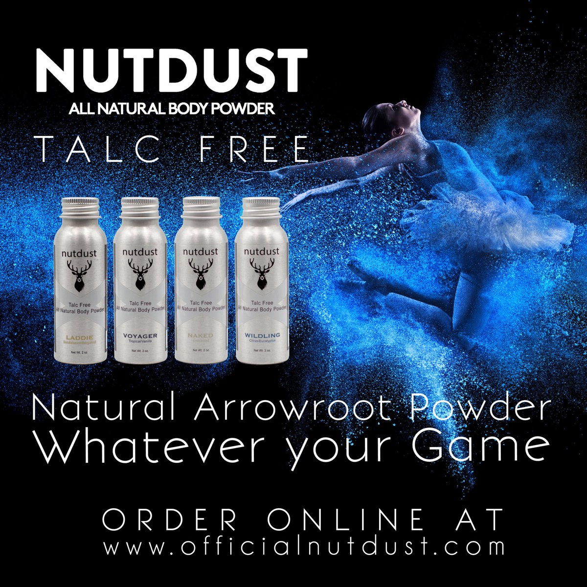 OfficialNutdust's tweet photo. There is body powder and then there is #Nutdust.  #AllNatural, and 100% #TalcFree body powder for men and women.  

Whatever your game - We’ve got you covered…

#getnutdustbeyou #talcfree #allnatural #bodypowder #fresh https://t.co/RbHgaaJyHp