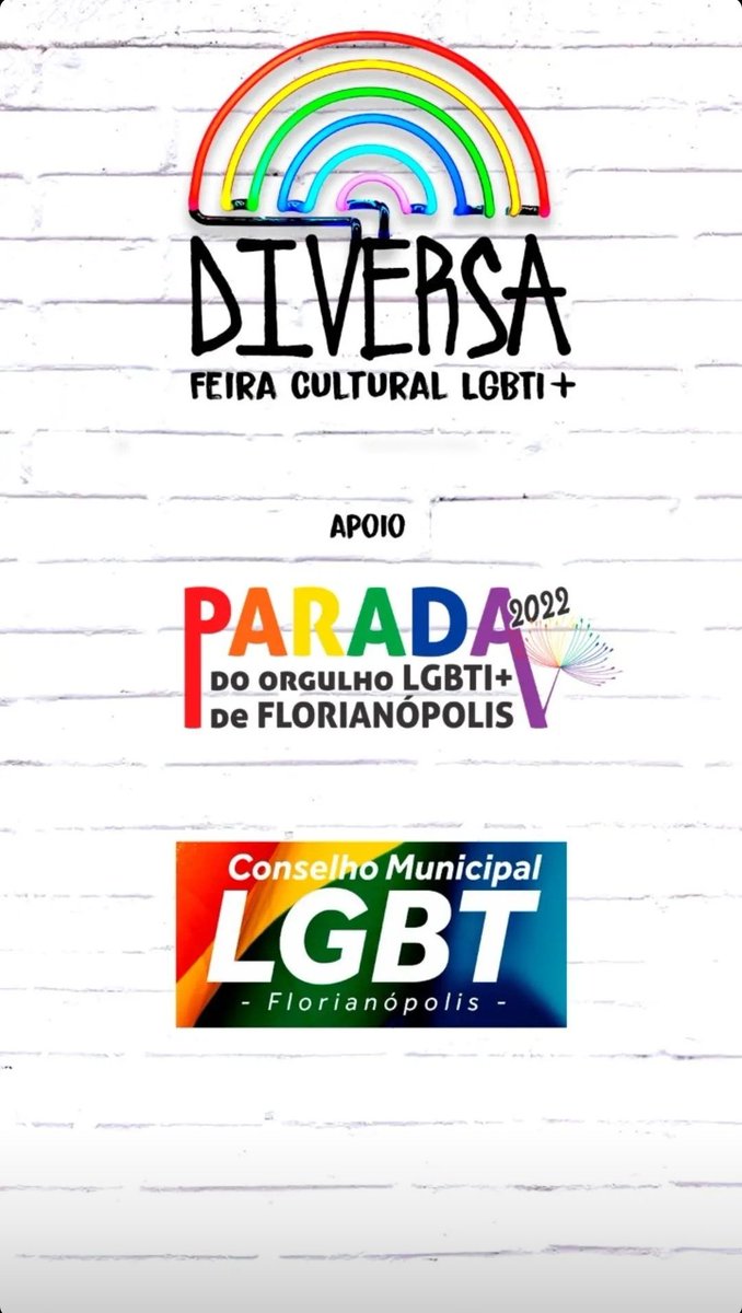 AconteceLgbti's tweet photo. A Diversa - Feira Cultural LGBTI+ promove a cultura das identidades LGBTI+ com foco em sua afirmação, visibilidade e protagonismo social e político.

Data: 10/09/22 - Sábado
Horário: 13h às 20h
Local: Escadaria do Rosário - Centro - Florianópolis https://t.co/FZU3ujiSYB