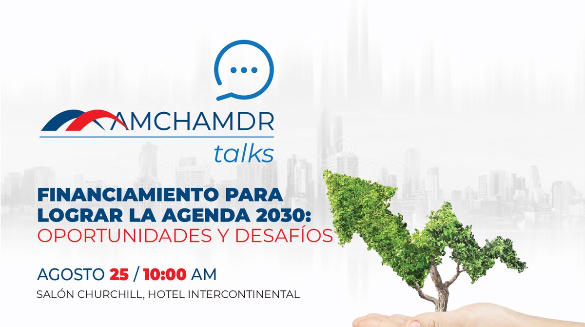 Acompáñanos en nuestro #AMCHAMDRTalks sostenibilidad sobre, "Financiamiento para lograr la Agenda 2030: Oportunidades y Desafíos", con Pavel Isa, ministro de <a href="/mineconomiard/">Ministerio de Economía, Planificación y Desarrollo</a> .

Costo:
Socios, RD$ 2,500.00 +Imp.
No socios, RD$ 3,000.00 +Imp.

Info y registro
n9.cl/t9tj4