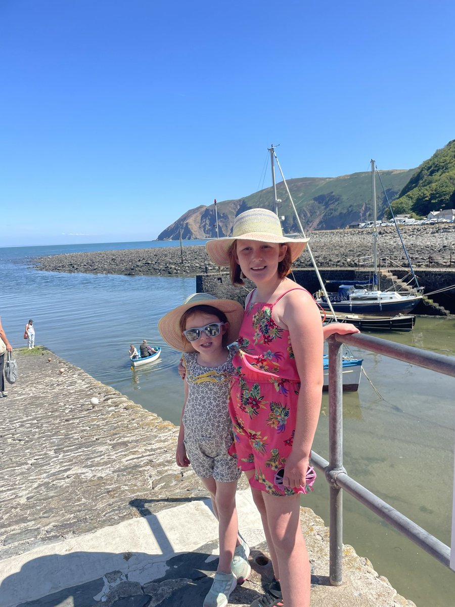 Walking along the esplanade and watching the boats at Lynmouth Harbour #NursesActive