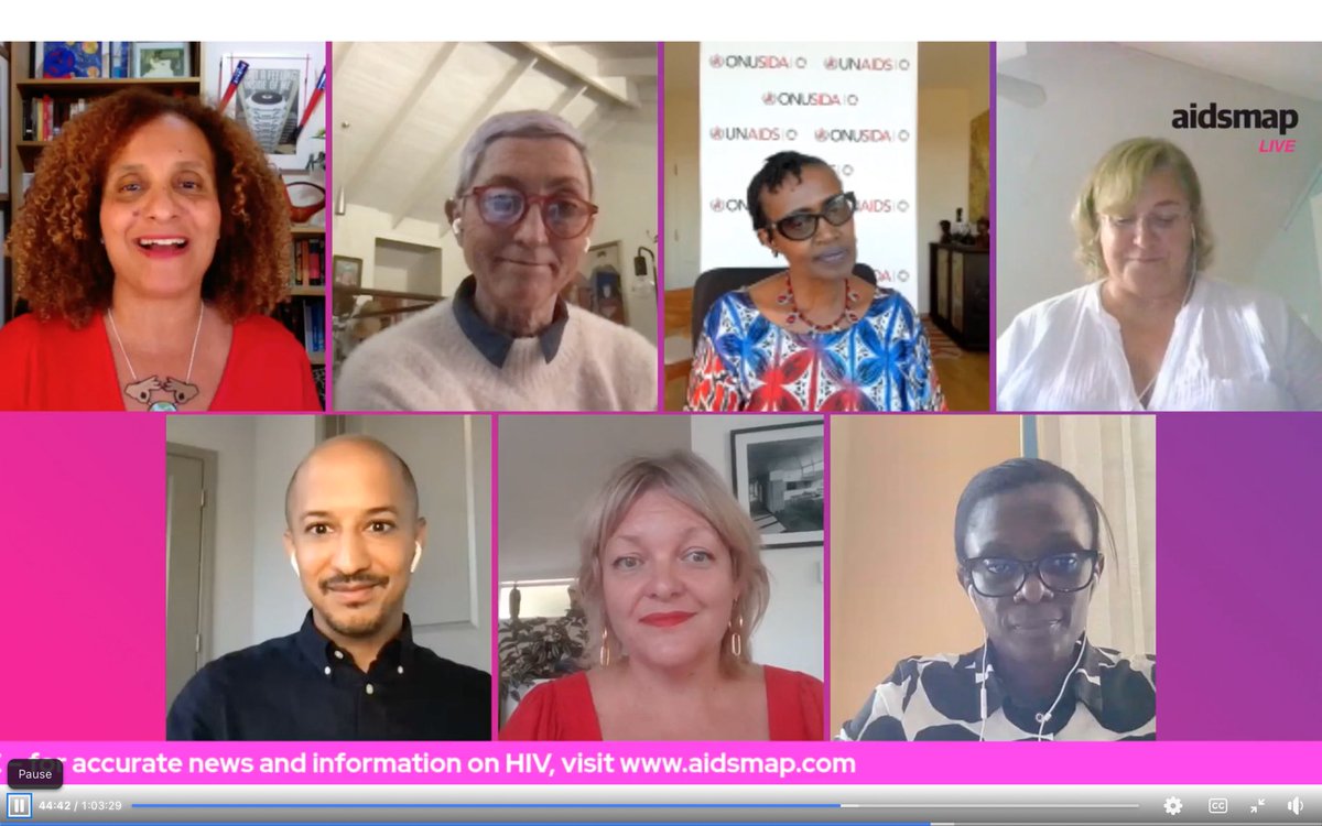 So great to ask this esteemed panel, including the @UNAIDS director, a few questions today!

Thanks to @susancolehaley & @Matthew_Hodson from @aidsmap for including me. 

You can check out this fantastic wrap-up chat about the #AIDS2022 @AIDS_conference on aidsmap.com