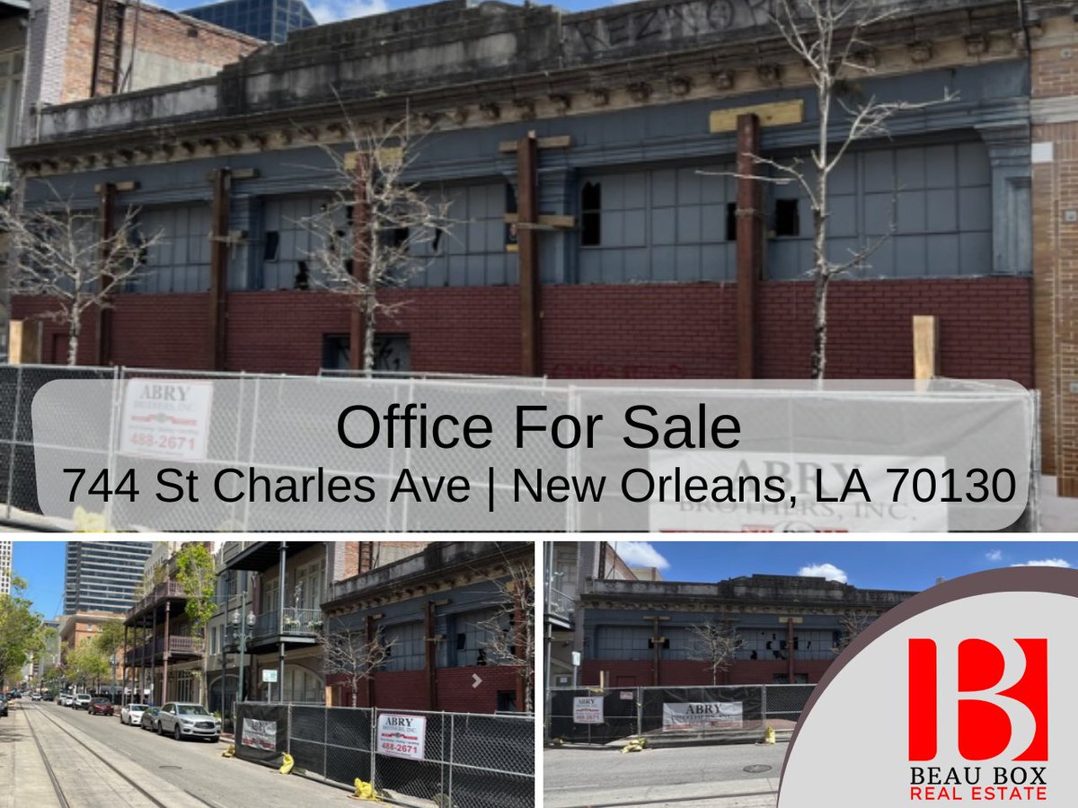 BeauBoxRE's tweet image. Office For Sale 744 St Charles Ave | New Orleans, LA 70130

❗❗Description
Incredible opportunity to redevelop this highly visible building ideally located on St. Charles Avenue...👇
cutt.ly/9ZZhYeU
 #commercialpropertyforsale #commercialrealestate #beaubox #neworleans
