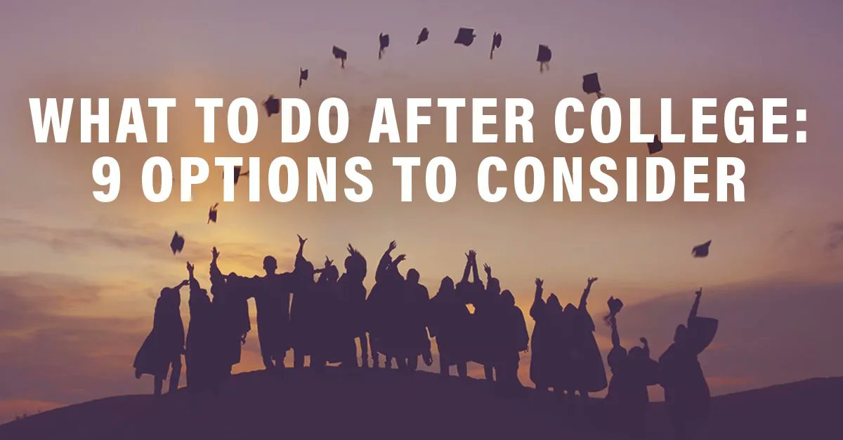 Trying to figure out what to do after college? Here are some options to consider: buff.ly/3wKaRne