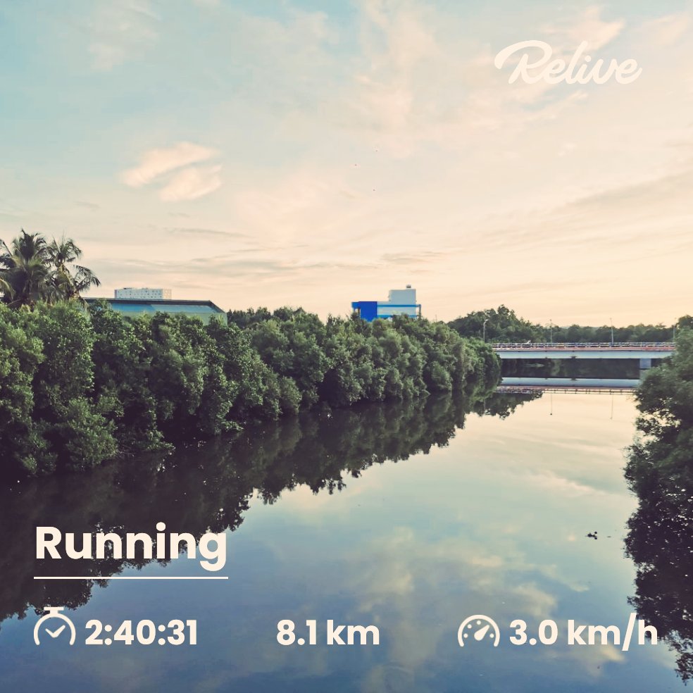 Dudeizir's tweet photo. Morning grind! #jog #sweatday https://t.co/5PTdNzFa0w
