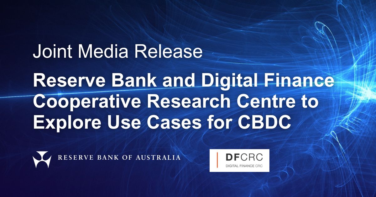 Reserve Bank of Australia (@rbainfo) on Twitter photo We are partnering with the <a href="/DigiFinanceCRC/">DigitalFinanceCRC</a> on a project to explore use cases for CBDC - bit.ly/3SAVJ5v
#rba #CBDC We are partnering with the <a href="/DigiFinanceCRC/">DigitalFinanceCRC</a> on a project to explore use cases for CBDC - bit.ly/3SAVJ5v
#rba #CBDC