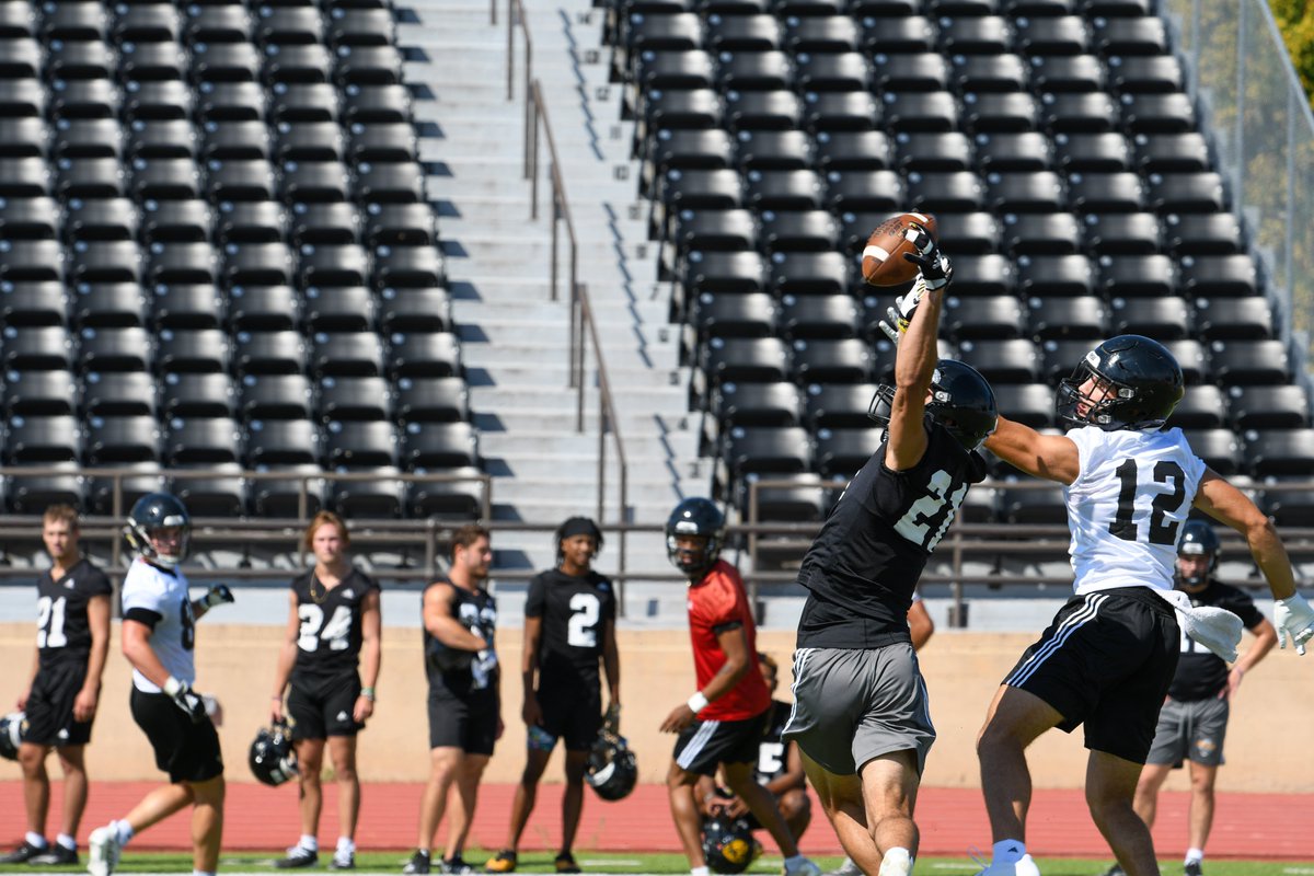 A few views from Practice 1 for <a href="/FHSUFootball/">FHSU Football</a>. #DefendTheFort