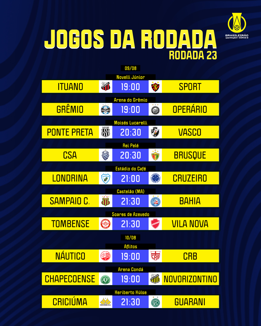 Brasileirão Betano - Série B on X: Bora, bora, bora que amanhã