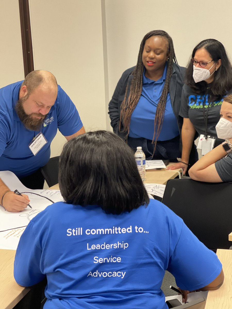 NyahHamlett's tweet photo. It’s an honor to work with and serve such a dedicated group of school and district leaders. Today was about our core values, building our leadership profile, team building, and addressing matters of the heart … heart work > hard work! 💙💚
#thinkandactdifferently https://t.co/k0EMVPOTWu