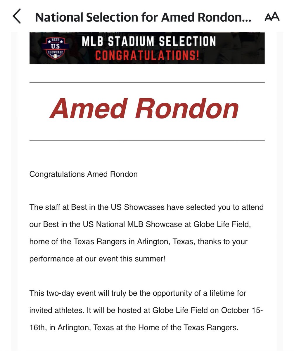 Thank you <a href="/BUSShowcase/">Best in the US Showcases</a> for the opportunity! <a href="/allen_baseball/">Eagles Baseball</a>