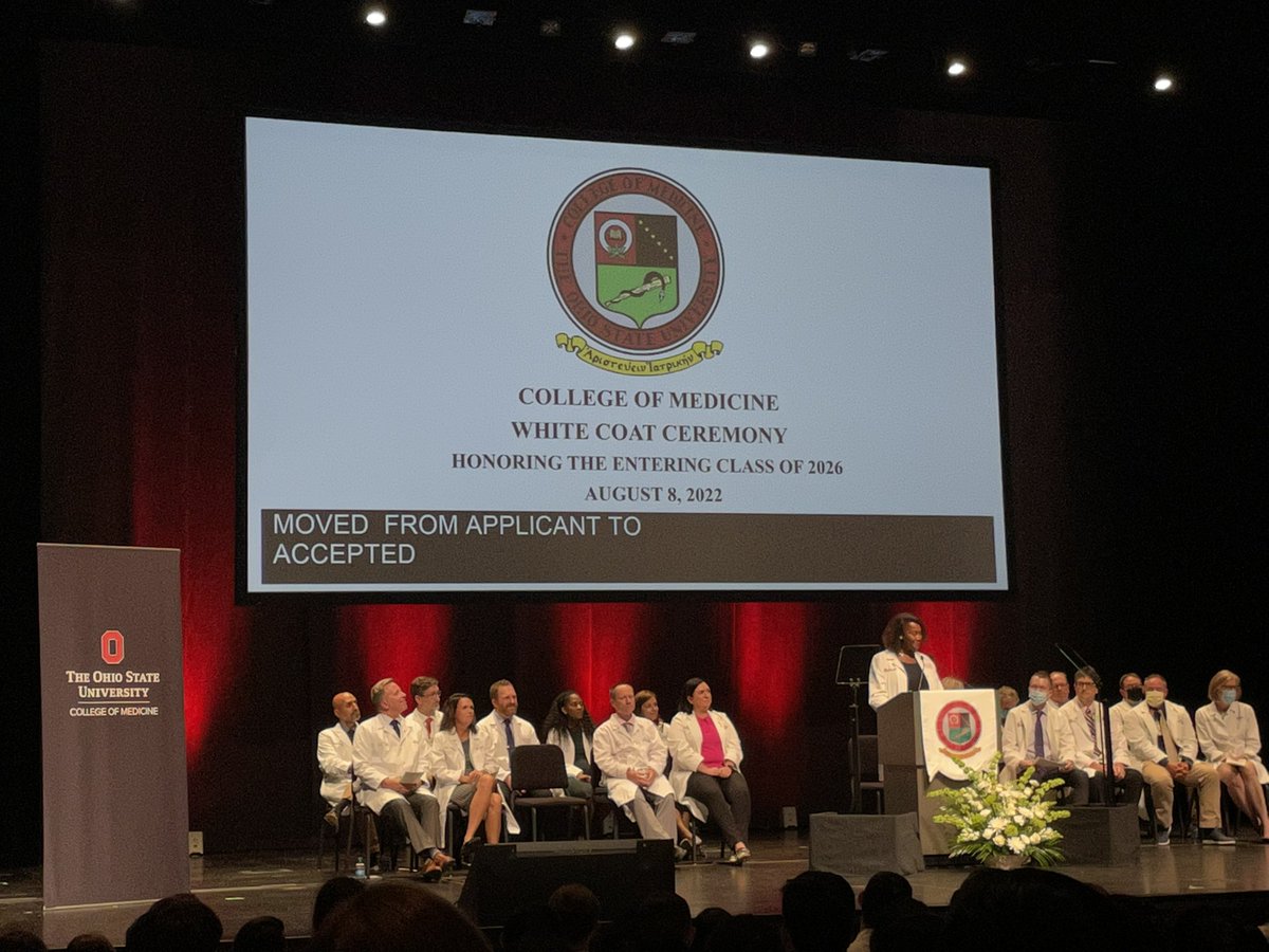 Congratulations to the incoming <a href="/OhioStateMed/">The Ohio State University College of Medicine</a> Class of 2026 and especially to our former Clinical Research Assistant <a href="/aliza_khuhro/">aliza</a> who received their white coats today! 👏👏👏 <a href="/TashaPosidPhD/">Tasha Posid, PhD</a> <a href="/ctleeuro/">Cheryl Lee</a> <a href="/OSUWexMed/">The Ohio State University Wexner Medical Center</a> #OSUCOM #OSUWexMed #Pipeline #MedEd