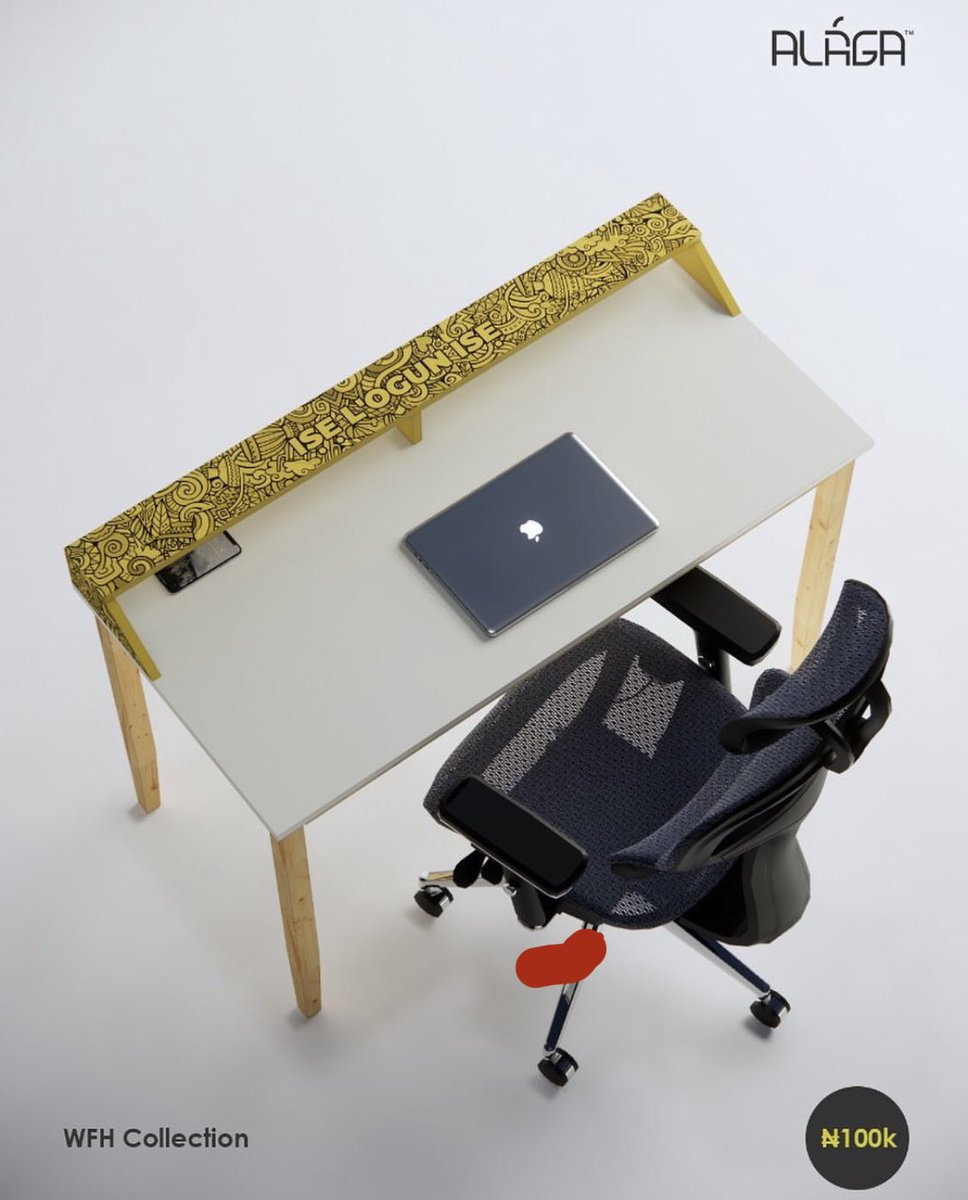 Ise L’ogun Ise 
Mura s’ise ore mi

(Work is the antidote for poverty
Work hard and work smart, my friend)

Presenting to you Alaga’s WFH Collection | Chair &amp; Table. You can shop via DM or on our website.

#furnitureinlagos #wfhfurniture #furniture