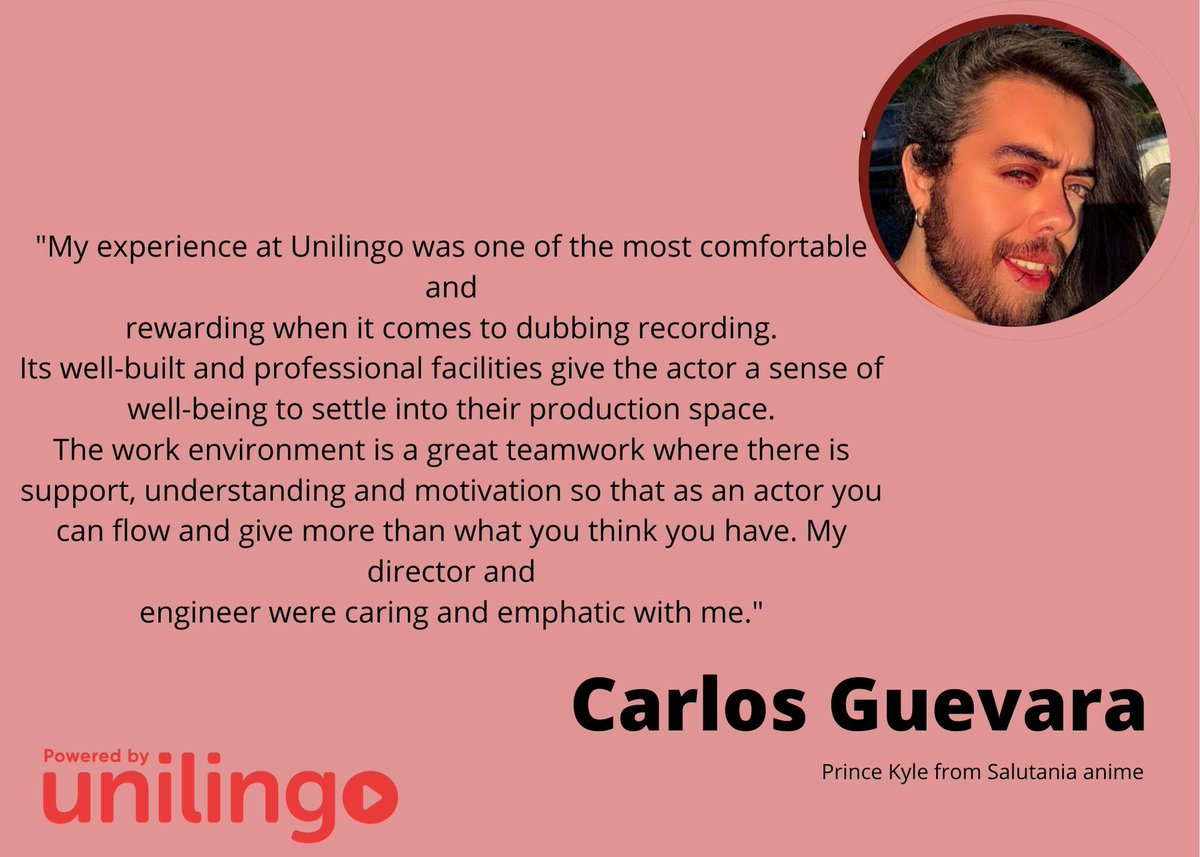 Unilingo's tweet photo. We are so lucky to work with voice actors who are as passionate about their work as we are at Unilingo. Here are some testimonials to brighten up your Monday evening. https://t.co/GXrDY3MAqh