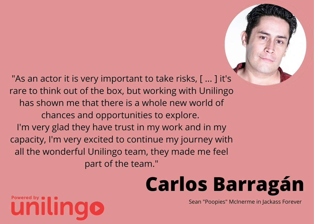 Unilingo's tweet photo. We are so lucky to work with voice actors who are as passionate about their work as we are at Unilingo. Here are some testimonials to brighten up your Monday evening. https://t.co/GXrDY3MAqh