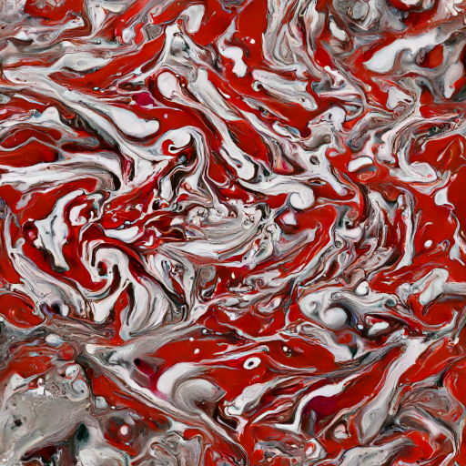 OakOrobic's tweet photo. I added horizontal and vertical symmetry, it looks good - perhaps because marbling sometimes is done by criss-crossing the paint layer with a stick? #paintpourdiffusion #aiart https://t.co/XL8Yf9xXtM
