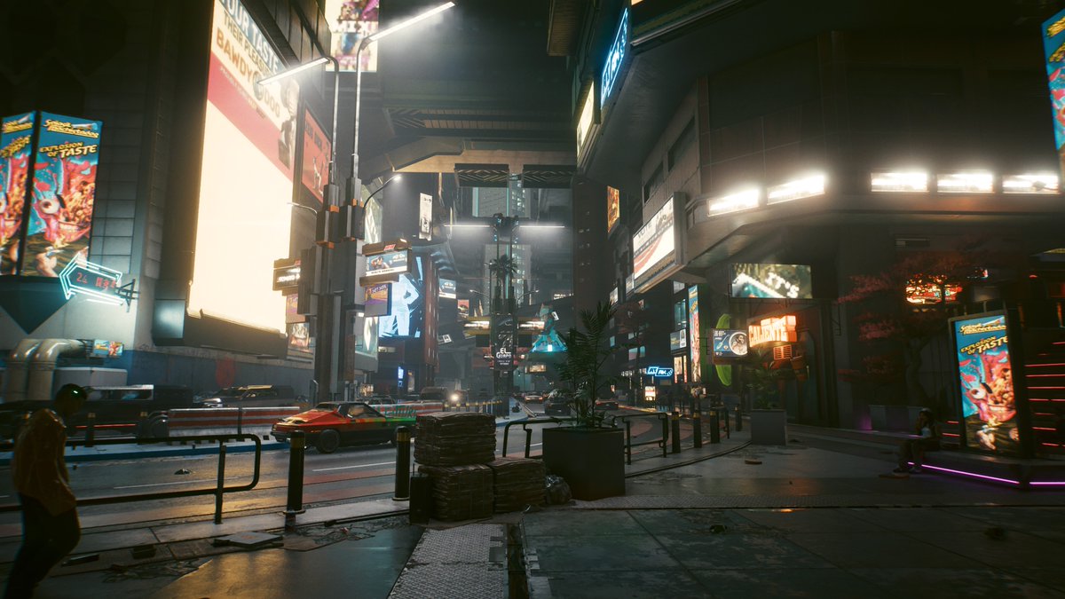 BJesion's tweet photo. Goodbye Night City, I'll miss you #PS5Share, #Cyberpunk2077 https://t.co/1GnoBA4MR7