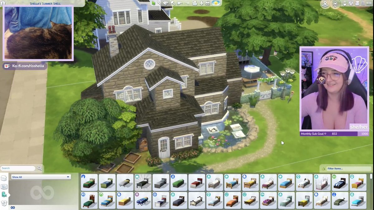 hcneyyclouds's tweet photo. shella just toured my build and i still haven’t recovered🥹💗everyone was so sweet in chat too tysm 🫶🏼 #summershell #shellchallenge #sims4 https://t.co/zTstUY5axR