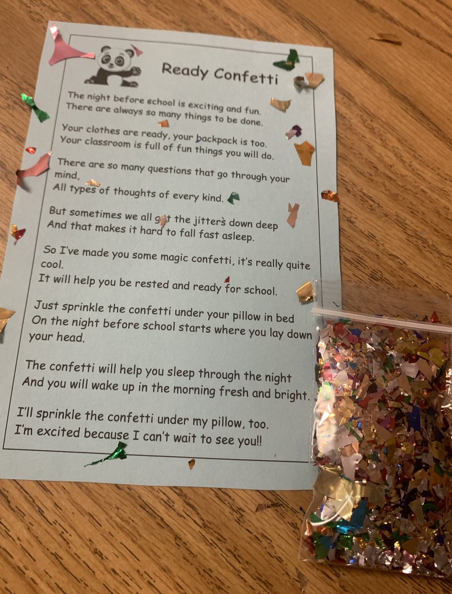 Kindergarten teachers <a href="/Shingle_Creek/">Shingle Creek OCPS</a> welcoming our littlest pandas with some 🎊Ready Confetti 🎉 🐼